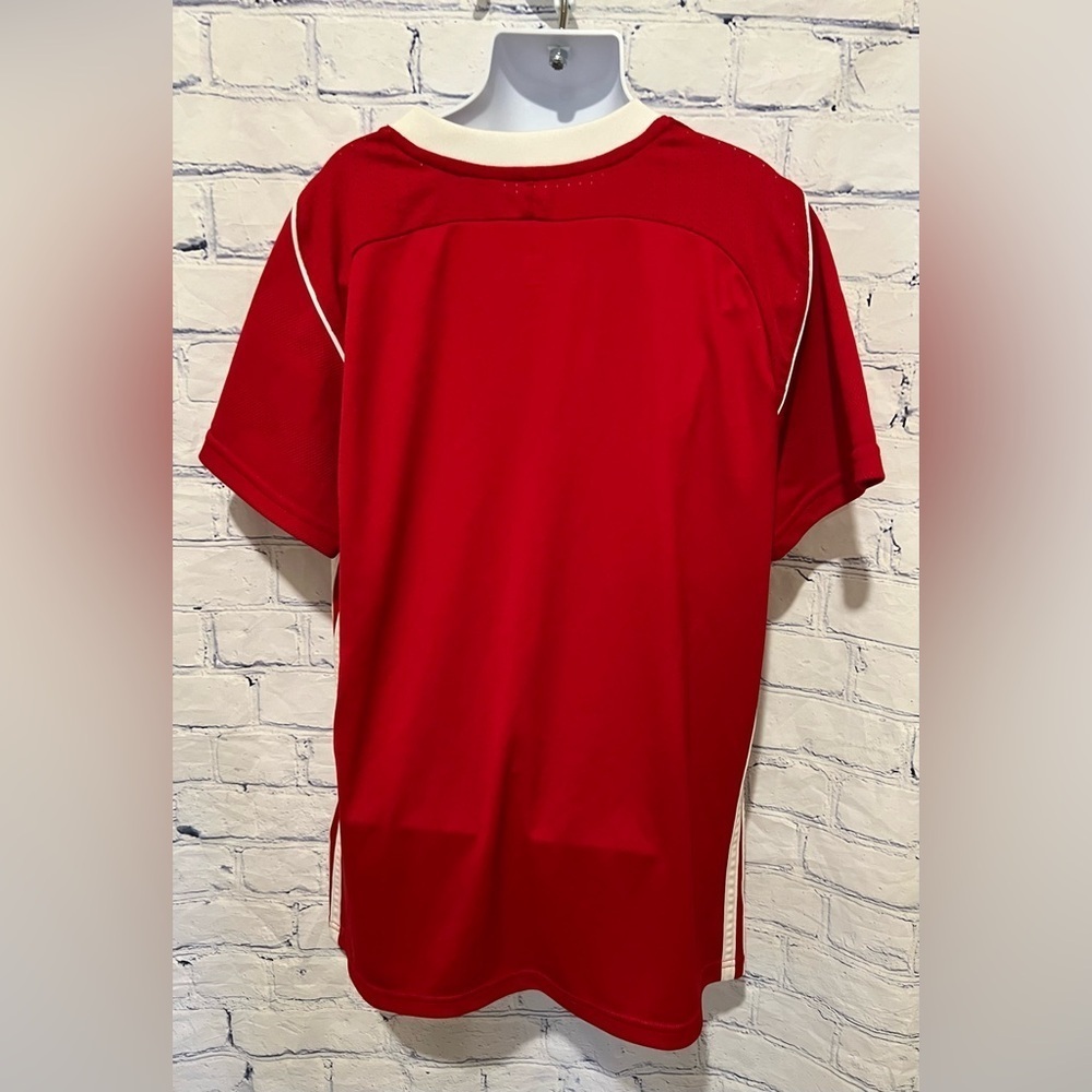 Adidas Kids Red Soccer jersey Climacool Small EUC - Picture 4 of 7